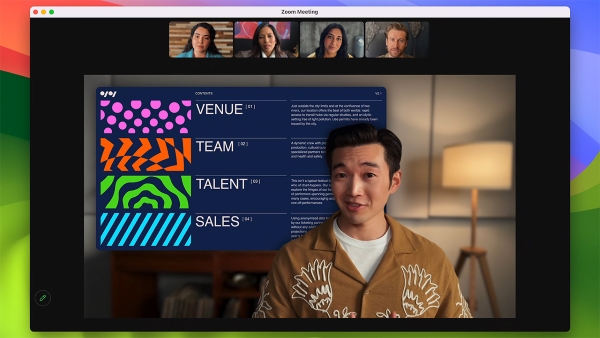 Tính năng Presenter Overlay trên MacBook Pro M3